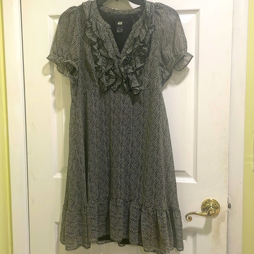 Ruffle B&W Dress